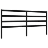 Bed Frame without Mattress Black 183x203 cm King Solid Wood Pine