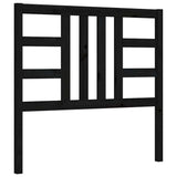Bed Frame without Mattress Black 90x190 cm Solid Wood Pine - Low Angle