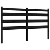 Bed Frame without Mattress Black 150x200 cm Solid Wood Pine - Low Angle