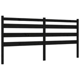 Bed Frame without Mattress Black 183x203 cm King Solid Wood Pine - Low Angle