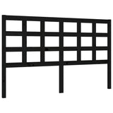 Bed Frame without Mattress Black 150x200 cm Solid Wood Pine - Low Angle