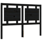 Bed Frame without Mattress Black 135x190 cm Solid Wood Pine - Low Angle