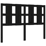Bed Frame without Mattress Black 135x190 cm Solid Wood Pine - Low Angle