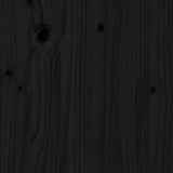 Bed Frame without Mattress Black 135x190 cm Solid Wood Pine - Extra Image