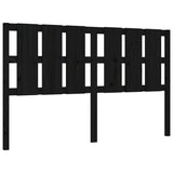 Bed Frame without Mattress Black 150x200 cm Solid Wood Pine - Low Angle