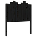 Bed Frame without Mattress Black 90x190 cm Solid Wood Pine - Low Angle