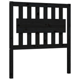 Bed Frame without Mattress Black 90x190 cm Solid Wood Pine - Extra Image
