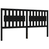 Bed Frame without Mattress Black 183x203 cm King Solid Wood Pine