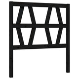 Bed Frame without Mattress Black 90x190 cm Solid Wood Pine - Low Angle