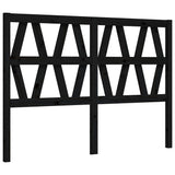 Bed Frame without Mattress Black 135x190 cm Solid Wood Pine - Low Angle