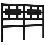 Bed Frame without Mattress Black 135x190 cm Solid Wood Pine - Extra Image