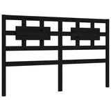 Bed Frame without Mattress Black 150x200 cm Solid Wood Pine - Extra Image