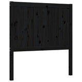 Bed Frame without Mattress Black 90x190 cm Solid Wood Pine