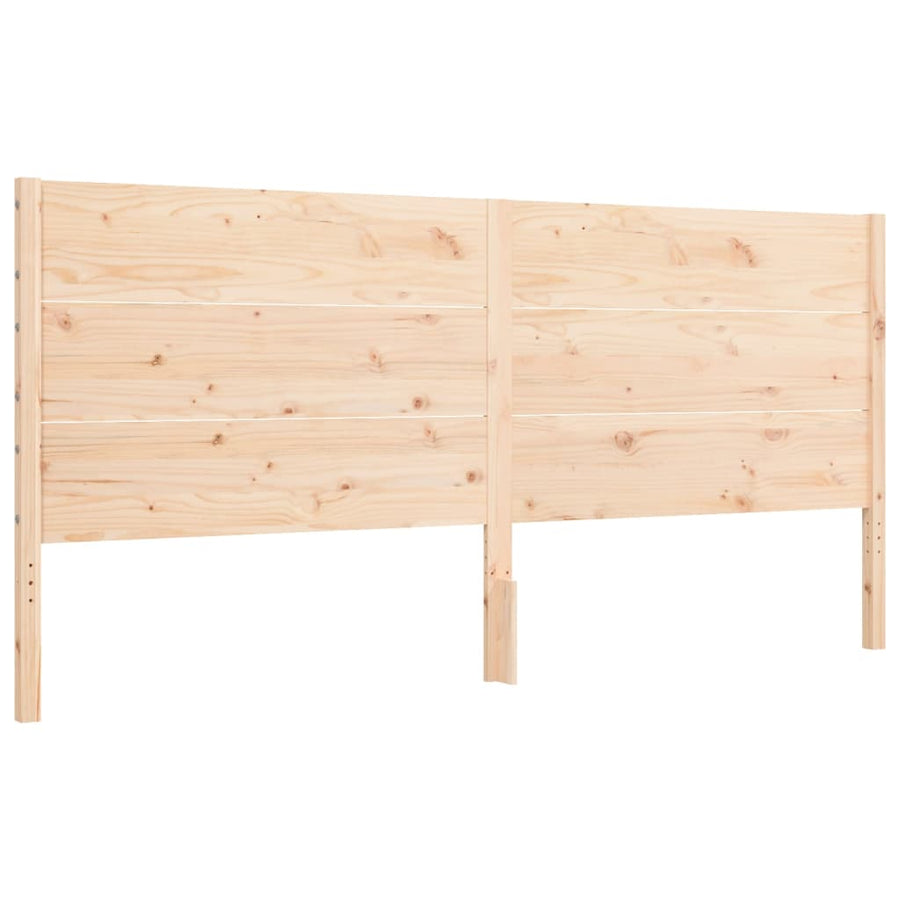 Bed Frame without Mattress 183x203 cm King Solid Wood Pine