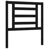 Bed Frame without Mattress Black 90x190 cm Solid Wood Pine - Low Angle
