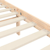 Bed Frame without Mattress 183x203 cm King Solid Wood Pine - Extra Image