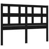 Bed Frame without Mattress Black 135x190 cm Solid Wood Pine