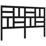 Bed Frame without Mattress Black 150x200 cm Solid Wood Pine