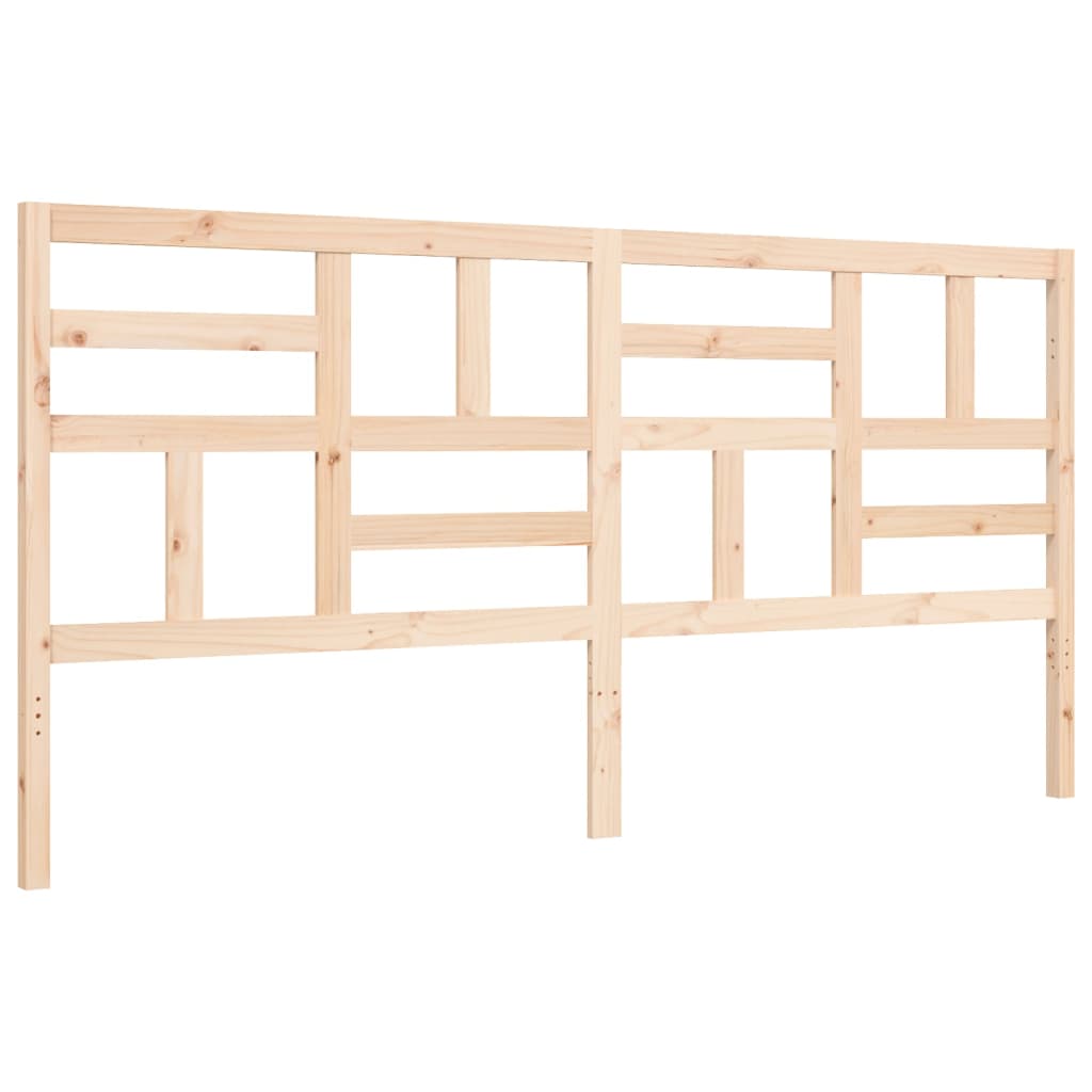 Bed Frame without Mattress 183x203 cm King Solid Wood Pine
