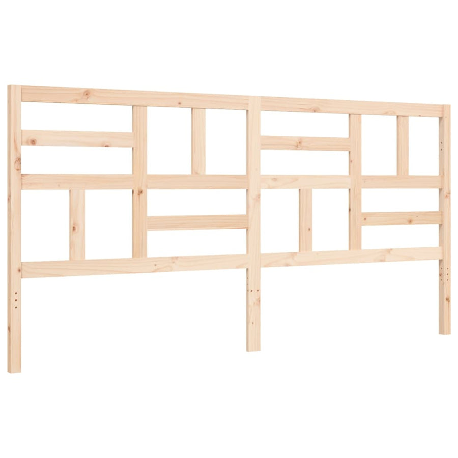 Bed Frame without Mattress 183x203 cm King Solid Wood Pine