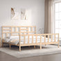 Bed Frame without Mattress 183x203 cm King Solid Wood Pine