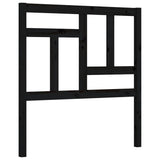 Bed Frame without Mattress Black 90x190 cm Solid Wood Pine - Low Angle