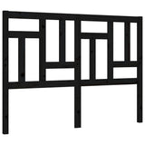 Bed Frame without Mattress Black 135x190 cm Solid Wood Pine