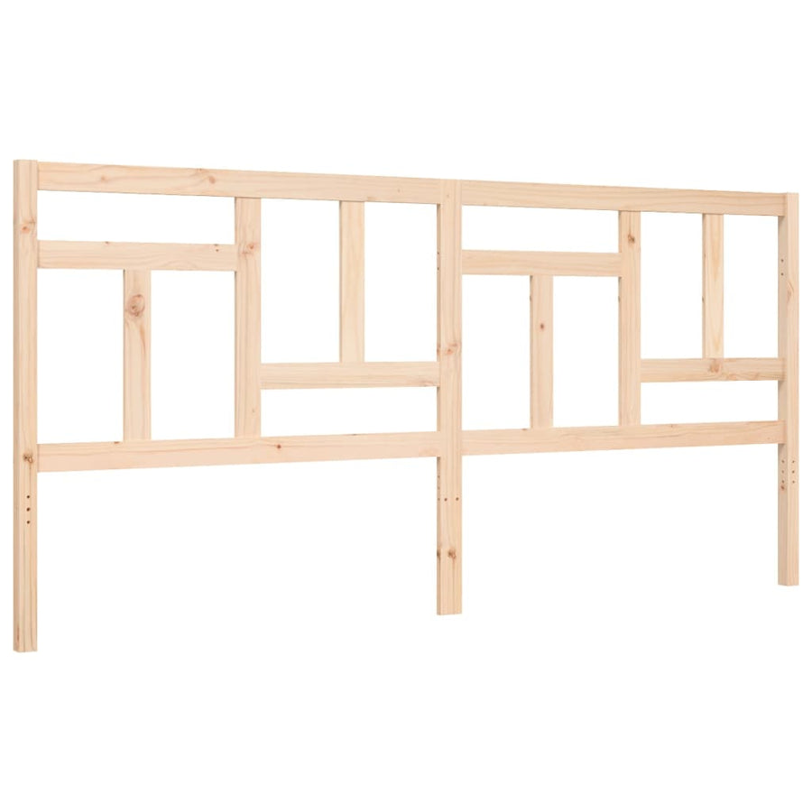 Bed Frame without Mattress 183x203 cm King Solid Wood Pine