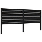 Bed Frame without Mattress Black 183x203 cm King Solid Wood Pine - Low Angle