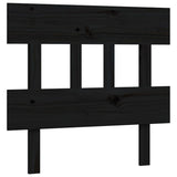 Bed Frame without Mattress Black 90x190 cm Solid Wood Pine