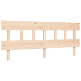 Bed Frame without Mattress 183x203 cm King Solid Wood Pine - Low Angle