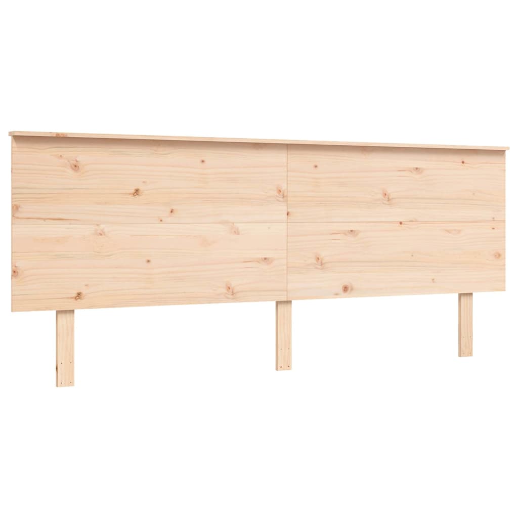 Bed Frame without Mattress 183x203 cm King Solid Wood Pine