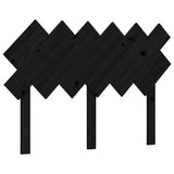 Bed Frame without Mattress Black 135x190 cm Solid Wood Pine