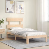 Bed Frame without Mattress 90x190 cm Solid Wood Pine - Side View