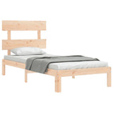 Bed Frame without Mattress 90x190 cm Solid Wood Pine - Top-Down View