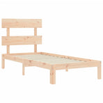 Bed Frame without Mattress 90x190 cm Solid Wood Pine
