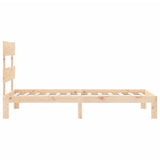 Bed Frame without Mattress 90x190 cm Solid Wood Pine - Close-Up Angle