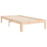 Bed Frame without Mattress 90x190 cm Solid Wood Pine - Extra Image