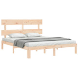 Bed Frame without Mattress 150x200 cm Solid Wood Pine - Top-Down View