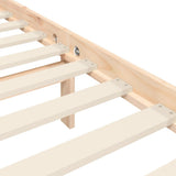 Bed Frame without Mattress 150x200 cm Solid Wood Pine - Extra Image