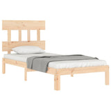 Bed Frame without Mattress 90x190 cm Solid Wood Pine - Top-Down View