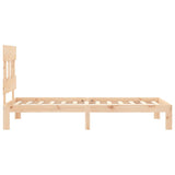 Bed Frame without Mattress 90x190 cm Solid Wood Pine - Close-Up Angle