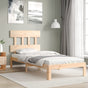 Bed Frame without Mattress 90x190 cm Solid Wood Pine