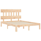 Bed Frame without Mattress 135x190 cm Solid Wood Pine