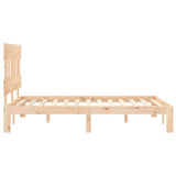 Bed Frame without Mattress 135x190 cm Solid Wood Pine