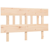 Bed Frame without Mattress 135x190 cm Solid Wood Pine - Low Angle