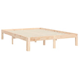Bed Frame without Mattress 135x190 cm Solid Wood Pine - Extra Image