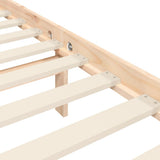 Bed Frame without Mattress 135x190 cm Solid Wood Pine - Extra Image