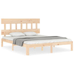 Bed Frame without Mattress 150x200 cm Solid Wood Pine
