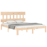 Bed Frame without Mattress 150x200 cm Solid Wood Pine - Top-Down View